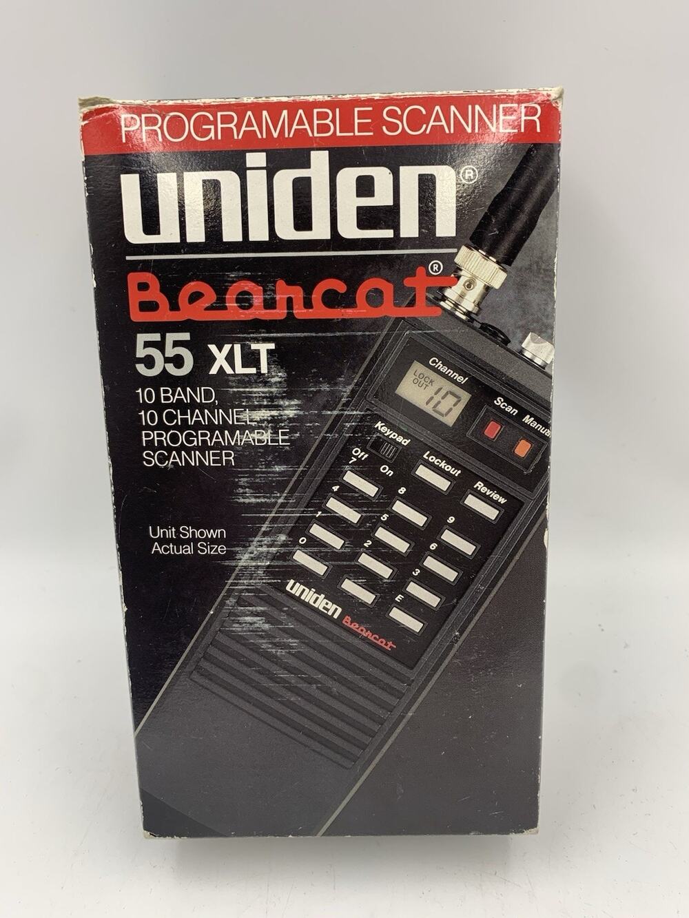 Vintage Uniden Bearcat BC 55XLT Handheld Radio Scanner 10 Channel